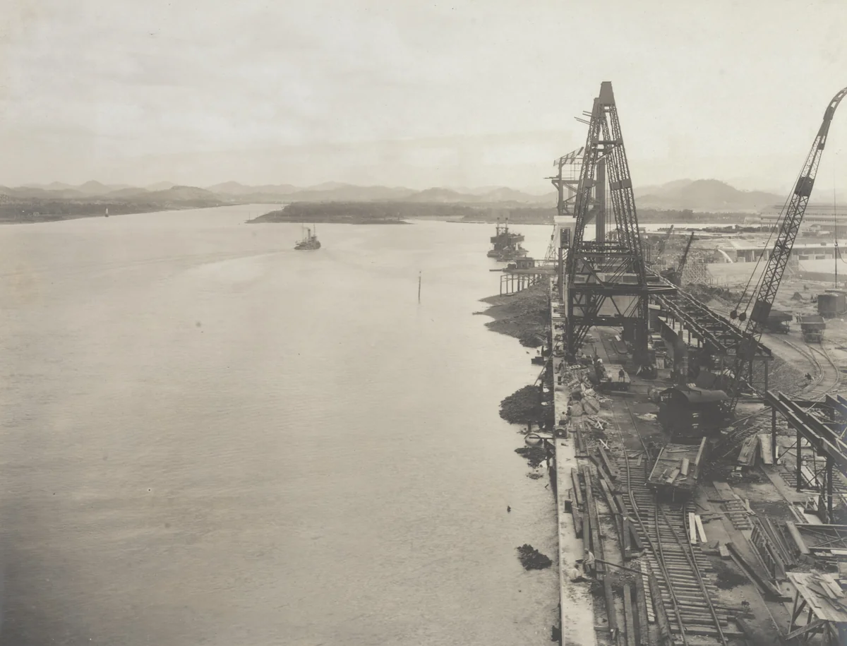 Balboa Terminals. Reloader Wharf. Status of construction by Unidentified Photographer, photograph, 1916