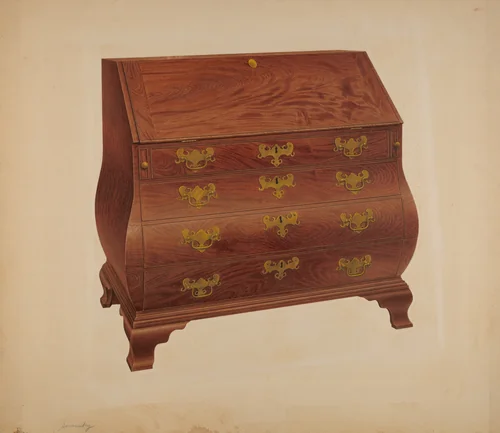 Desk by Isidore Sovensky, index of american design, 1939