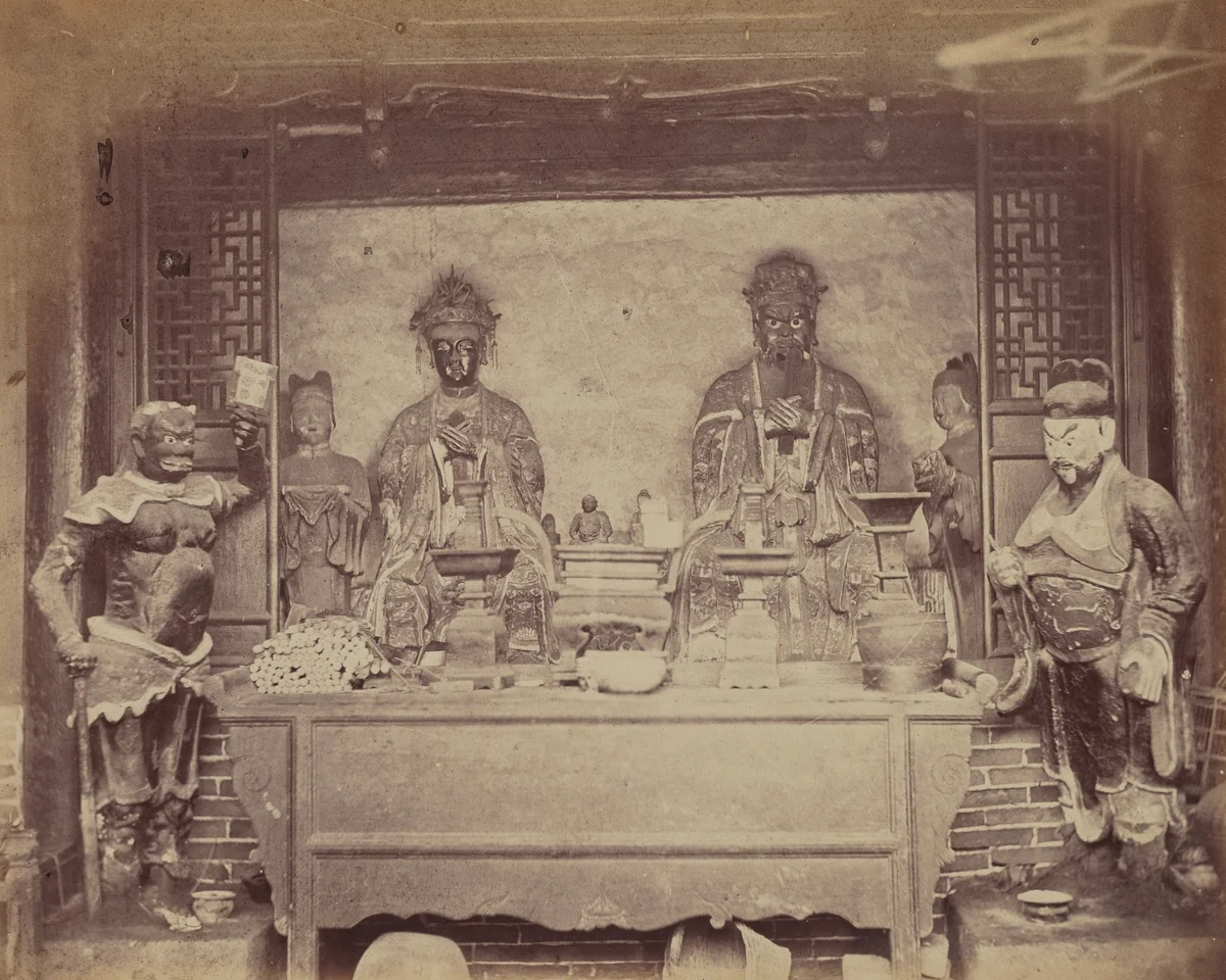 Head Quarter House, First Division, Pehtang, China by Felice Beato, photograph, 1860