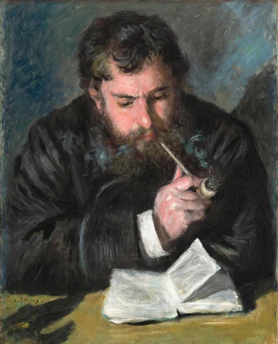Claude Monet by Auguste Renoir, painting, 1872
