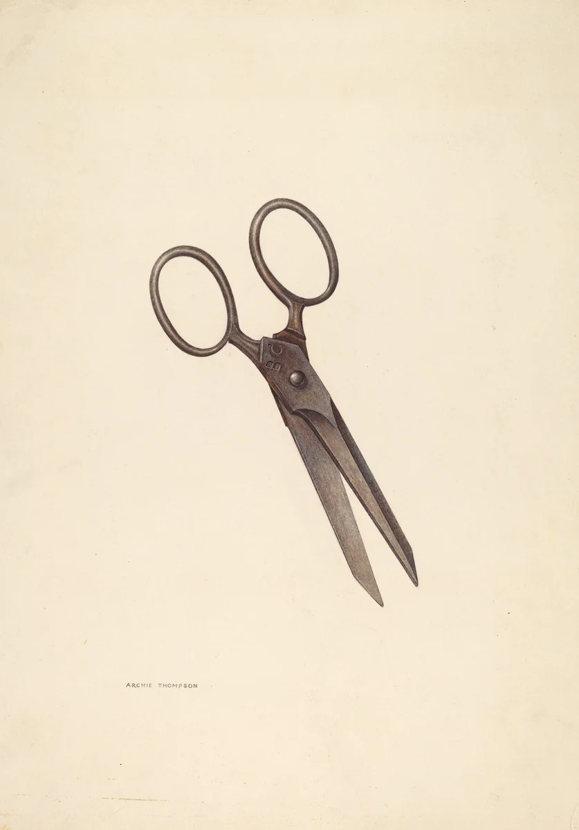 Bishop Hill: Small Scissors by Archie Thompson, index of american design, 1939