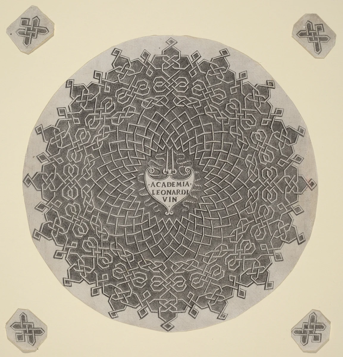 First Knot by Leonardo da Vinci, print, 1490-1500