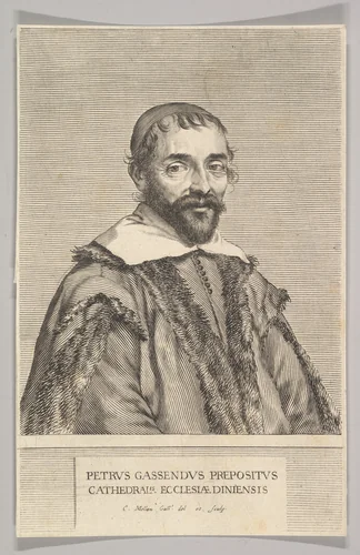 Pierre Gassendi by Claude Mellan, print, 1637