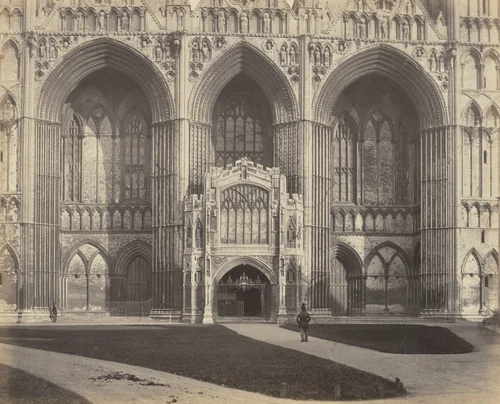 Peterborough, The West Front by Roger Fenton, photograph
