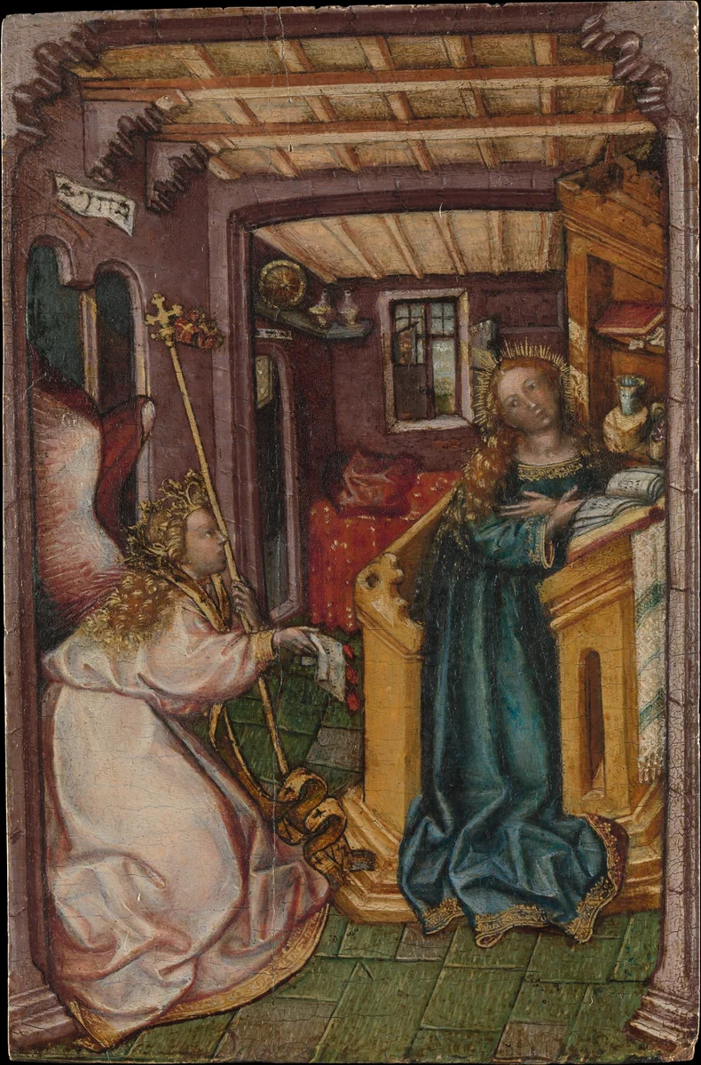 The Annunciation by South German Painter, painting, 1440-1450