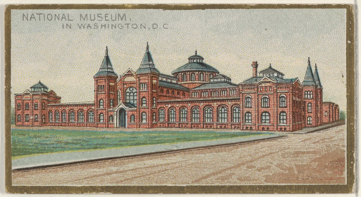 National Museum in Washington, from the General Government and State Capitol Buildings series (N14) for Allen & Ginter Cigarettes Brands by Allen & Ginter, print, 1889