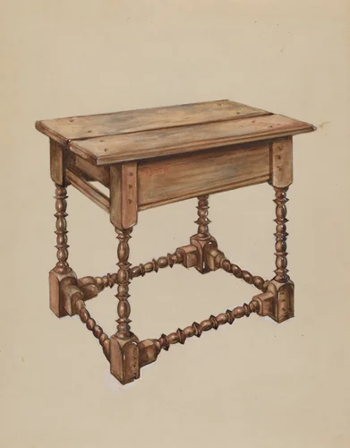 Tavern Table by Isadore Goldberg, index of american design, 1936