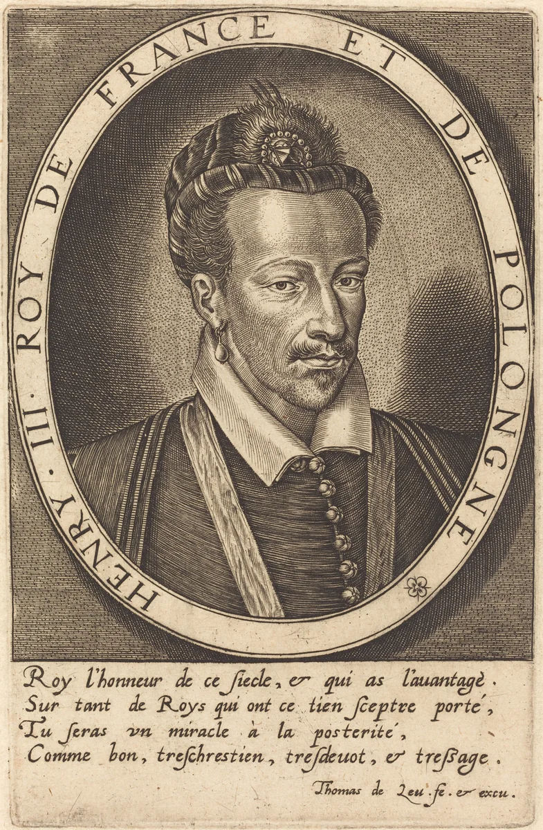 Henri III, King of France by Thomas de Leu, print, 1560-1620