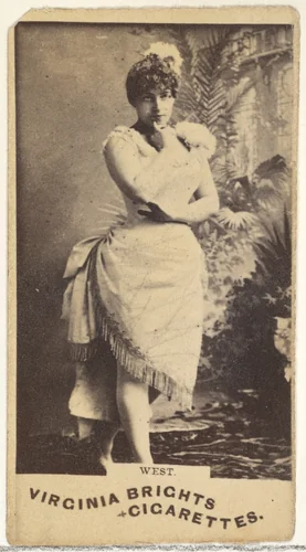 West, from the Actors and Actresses series (N45, Type 1) for Virginia Brights Cigarettes by Allen & Ginter, photograph, 1885-1891
