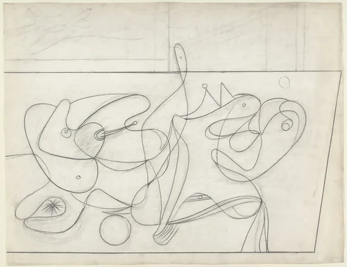Untitled (Nighttime, Enigma, and Nostalgia: Objects) by Arshile Gorky, drawing, 1931