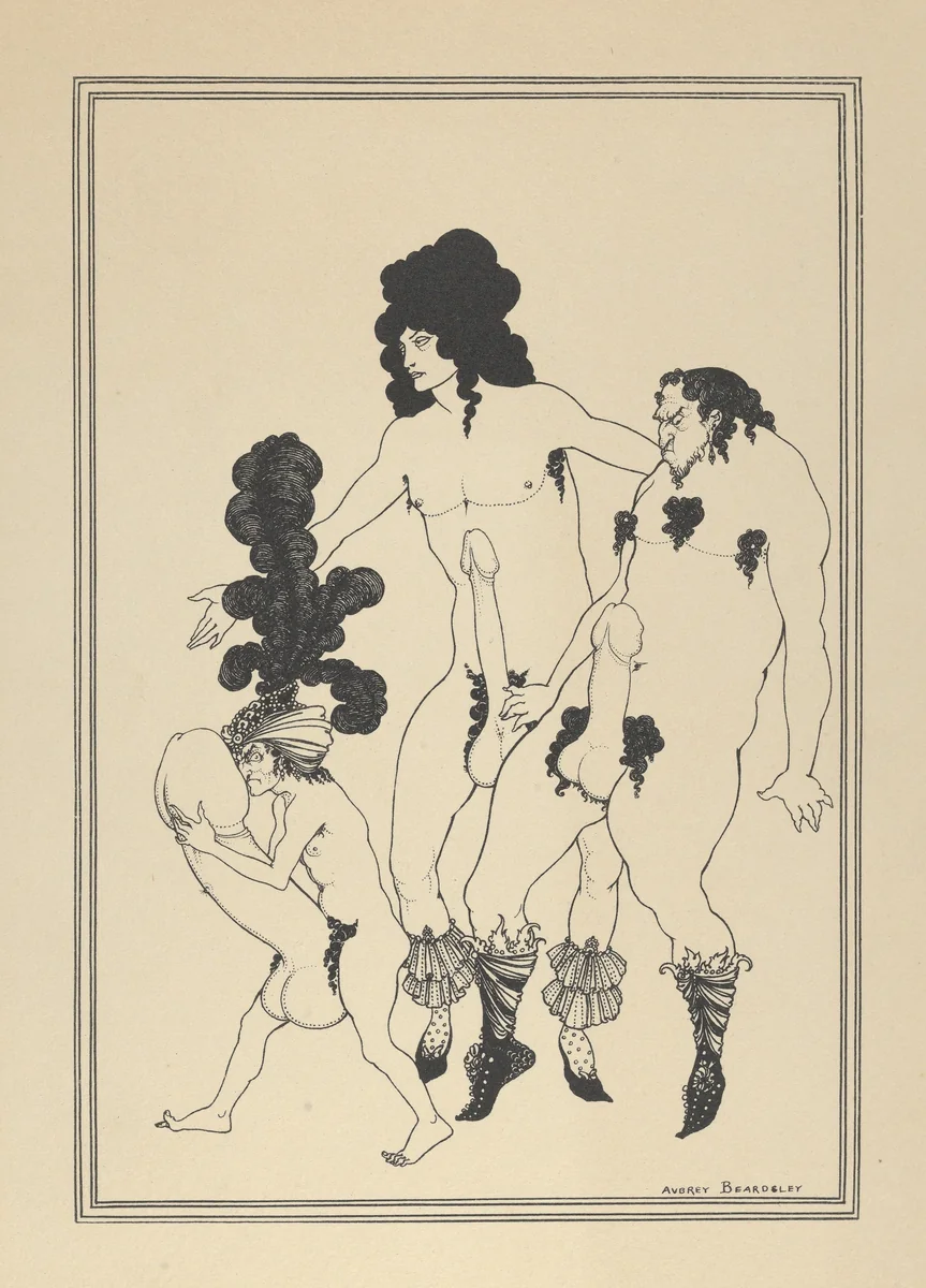 The Lacedemonian Ambassadors, for "The Lysistrata of Aristophanes" by Aubrey Beardsley, print, 1921-1931