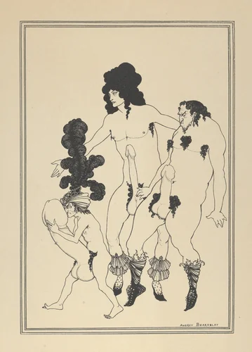 The Lacedemonian Ambassadors, for "The Lysistrata of Aristophanes" by Aubrey Beardsley, print, 1921-1931