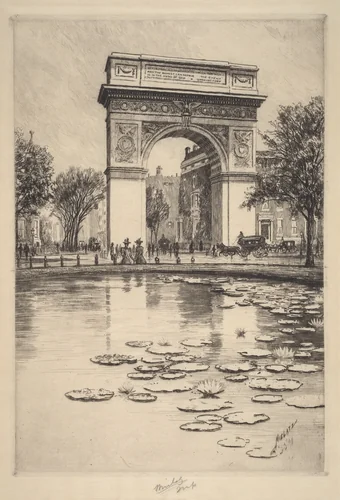 Washington Arch by Charles Frederick William Mielatz, print, 1909