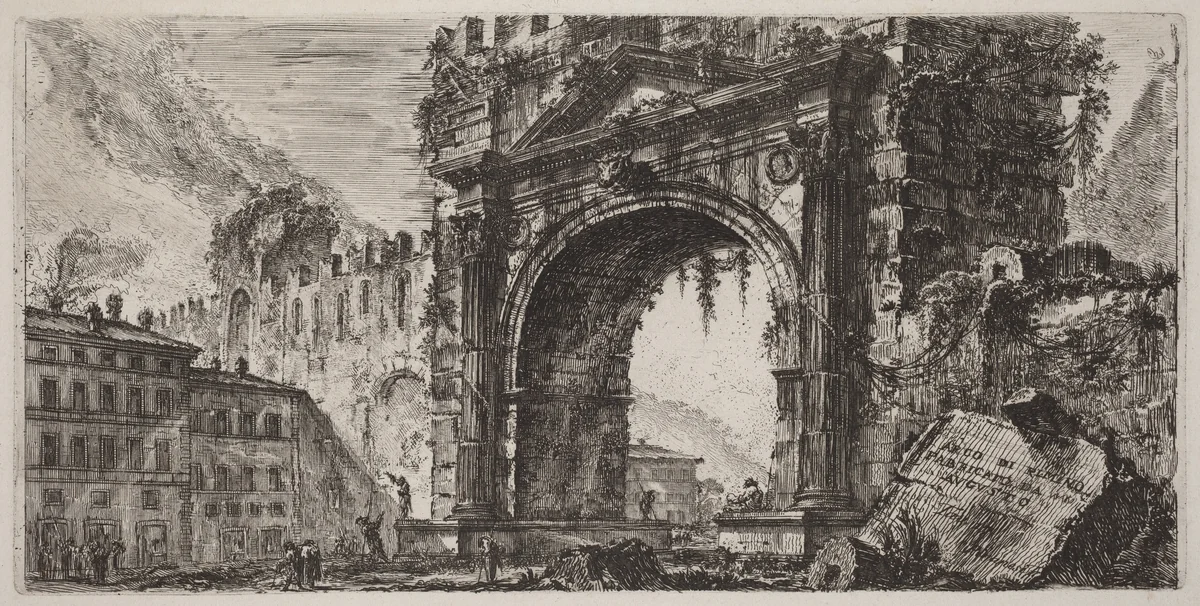 Arco di Rimino fabbricato da Augusto by Giovanni Battista Piranesi, portfolio, 1748