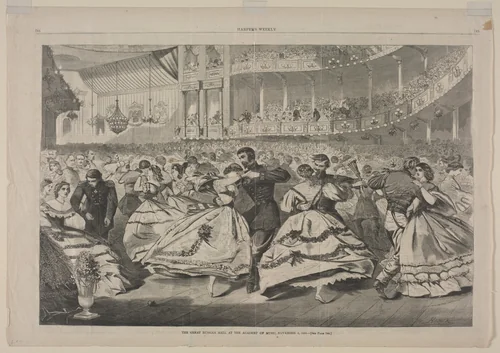 The Great Russian Ball at the Academy of Music, November 5, 1863 by Winslow Homer, print, 1863