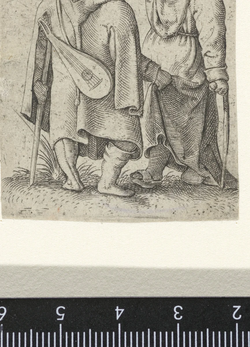 Musicerende mensen by Unknown, print, 1538-1577