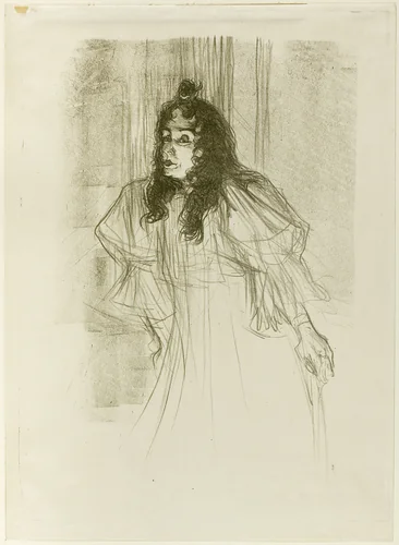 Miss May Belfort with Long Hair by Henri de Toulouse-Lautrec, print, 1895