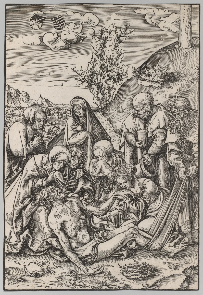 The Passion: The Lamentation by Lucas Cranach, print, 1504-1514