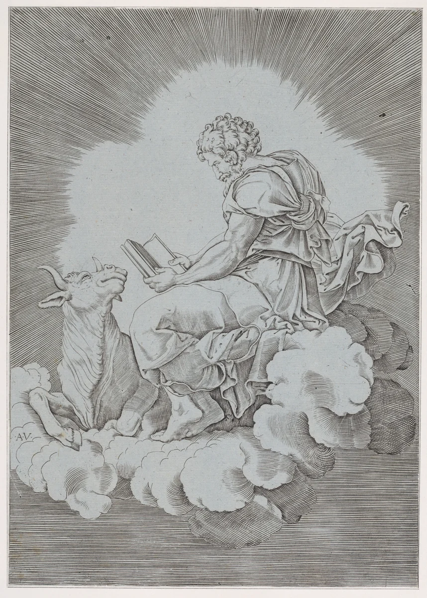 Saint Luke by anonymous, print, 1514-1536