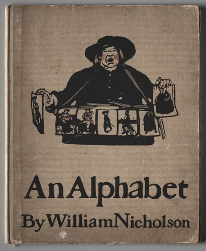 "An Alphabet:" Cover by William Nicholson, print, 1897