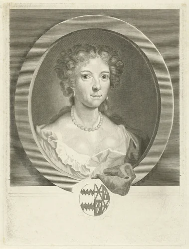 Portret van Maria Duyst van Voorhout by Pieter Willem van Megen, print, 1780