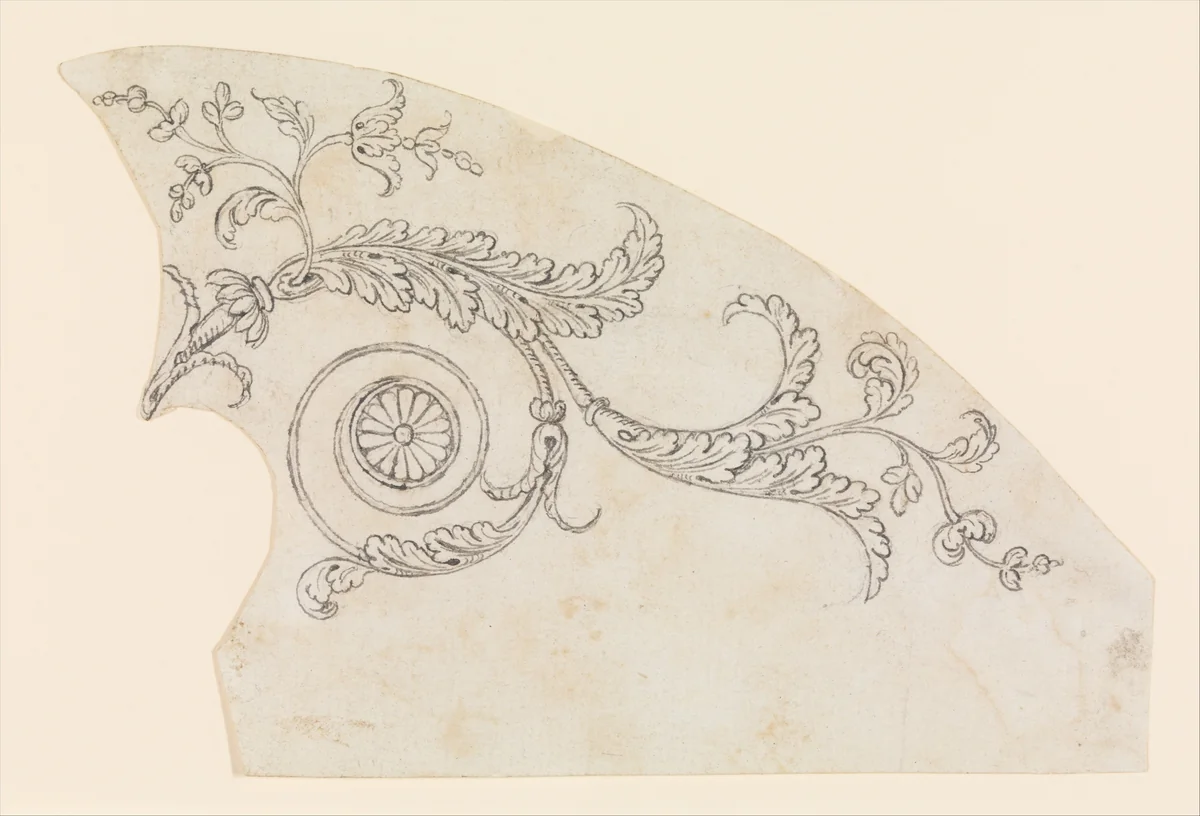 Design for the Decoration of Firearms by Nicolas Noël Boutet, drawing, 1770-1830