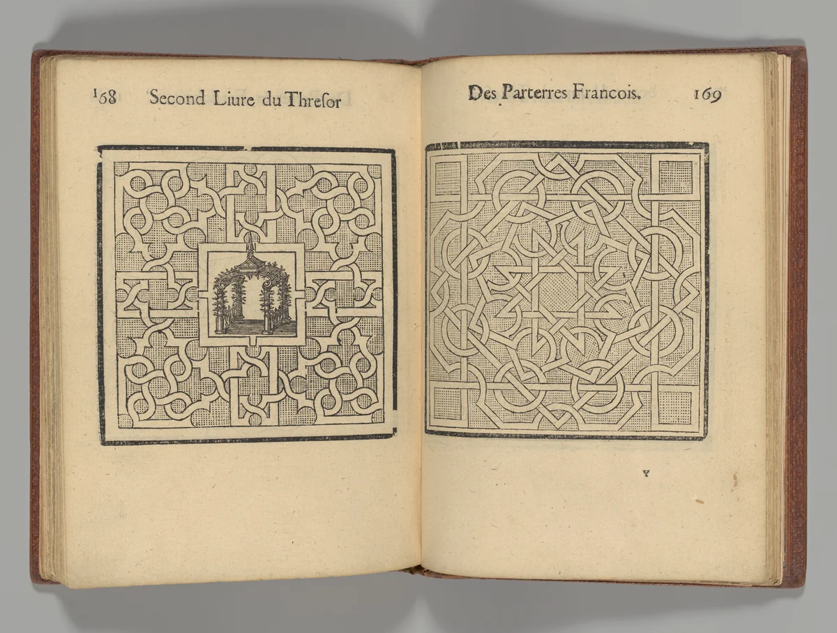 Le Thresor des Parterres de l'Univers, Contenant les Figures et Pourtraits des Plus Beaux Compartimens, Cabanes, & Labyrinthes des Jardinages... by Daniel Loris, book, 1629