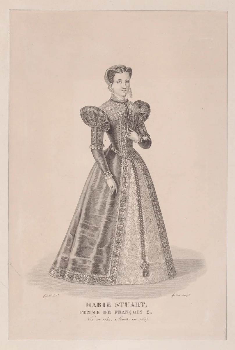 Mary, Queen of Scots by Georges Jacques Gatine, print, 1800-1835