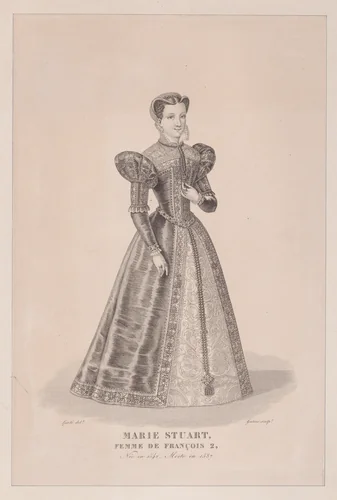 Mary, Queen of Scots by Georges Jacques Gatine, print, 1800-1835
