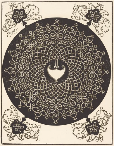 The First Knot (with a heart-shaped shield) by Albrecht Dürer, print, 1506-1507