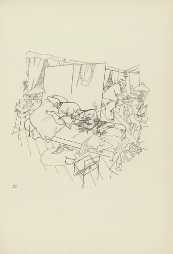 Lustmord in der Ackerstraße (plate, folio 40) from Ecce Homo by George Grosz, illustrated book, 1922