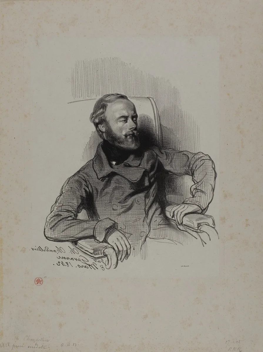 Charles Chandellier by Paul Gavarni, print, 1842