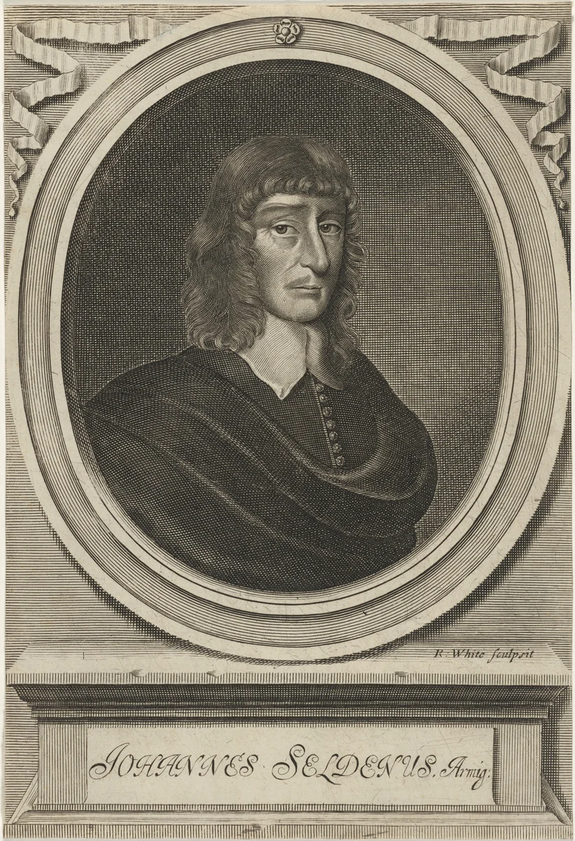 John Selden by Robert White, print, 1683