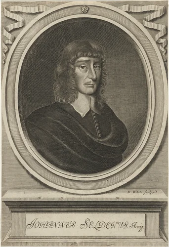 John Selden by Robert White, print, 1683
