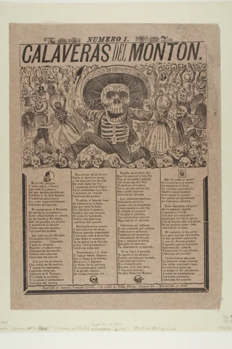 Calaveras of the Masses, no.1 by José Guadalupe Posada, print, 1910