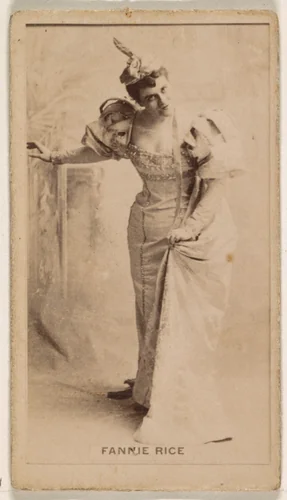 Fannie Rice, from the Actresses series (N245) issued by Kinney Brothers to promote Sweet Caporal Cigarettes by Kinney Brothers Tobacco Company, photograph, 1890
