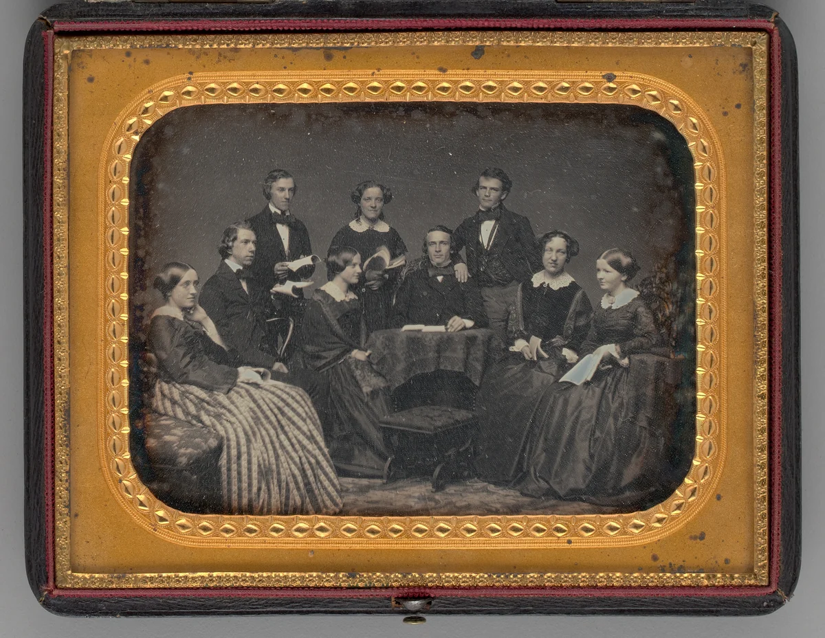 Untitled (Group Portrait of Men and Women) by John Adams Whipple, other, 1855