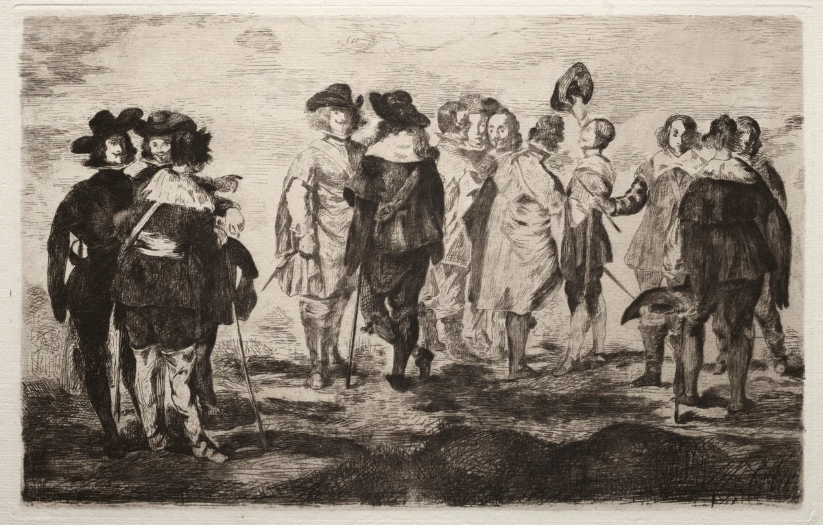 Les petits cavaliers by Edouard Manet, print, 1860