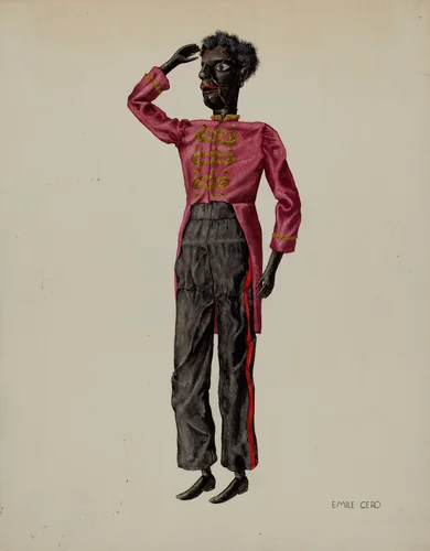 "Bell Hop" Marionette by Emile Cero, index of american design, 1938