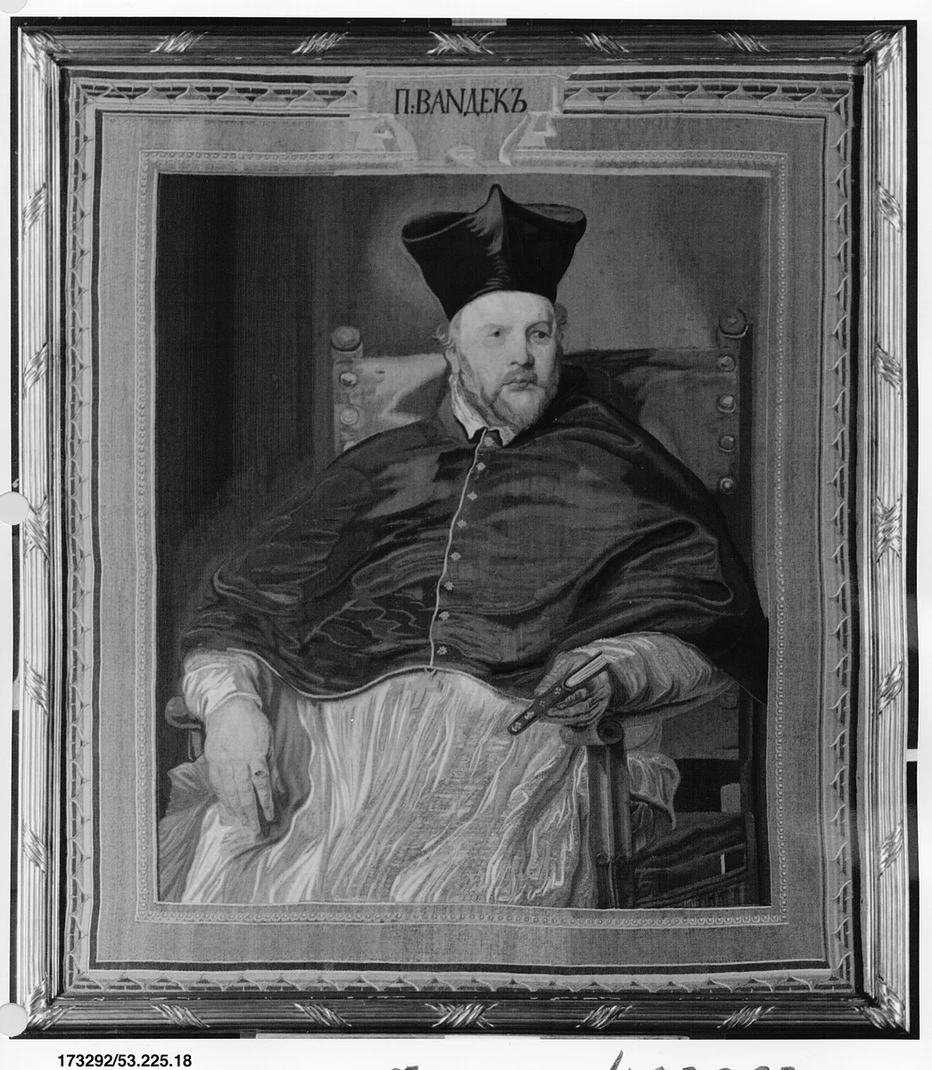 Jan Malderus, Bishop of Antwerp by Imperial Russian Tapestry Manufactory, textile, 1785-1799