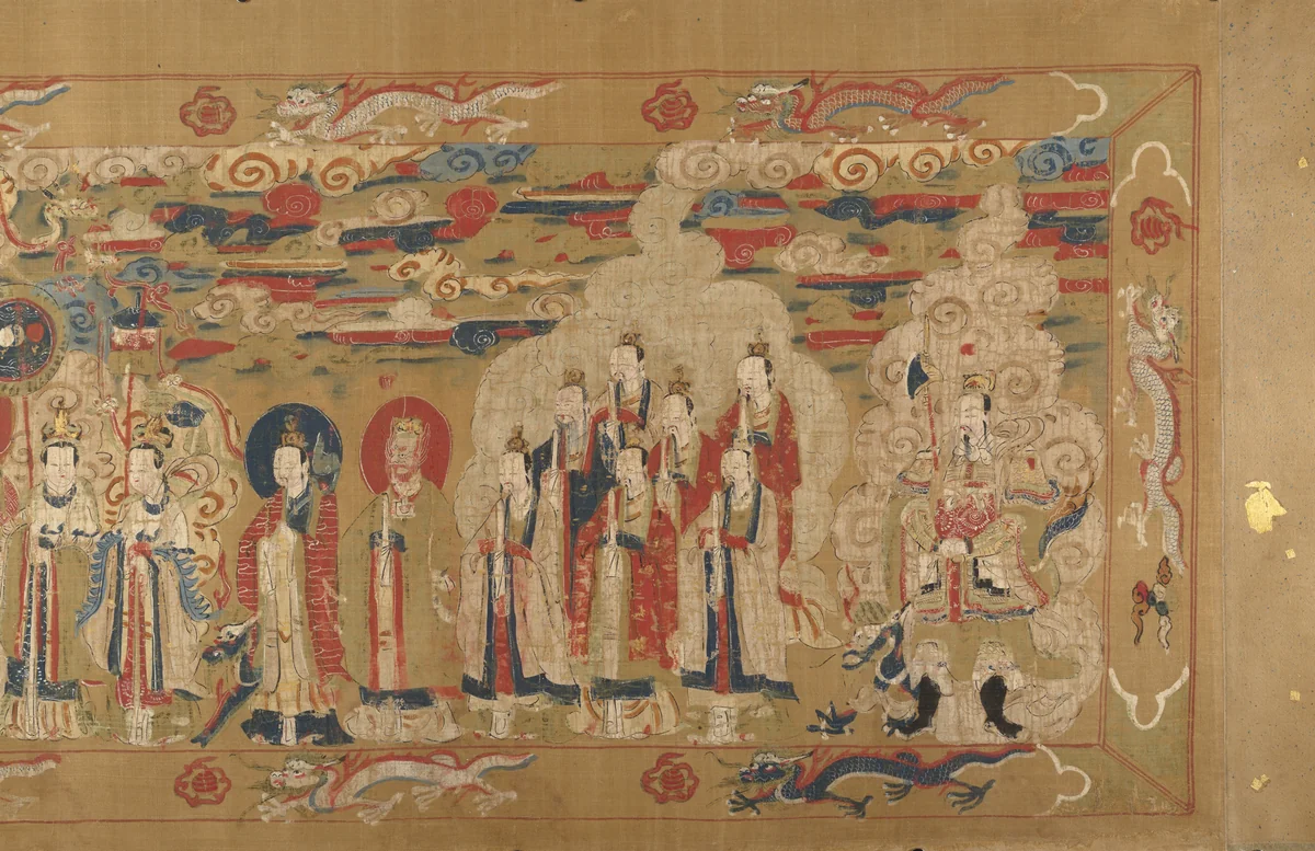 Canonization scroll of Li Zhong by Unidentified Artist, painting, 1641