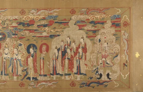 Canonization scroll of Li Zhong by Unidentified Artist, painting, 1641