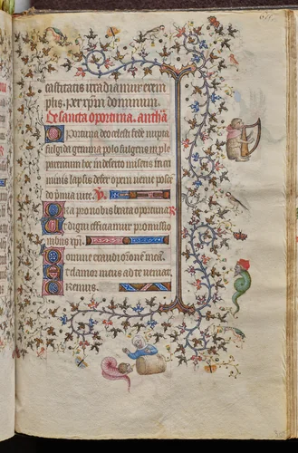 Hours of Charles the Noble, King of Navarre (1361-1425): fol. 302r, Text by Master of the Brussels Initials and Associates, book, 1400-1410