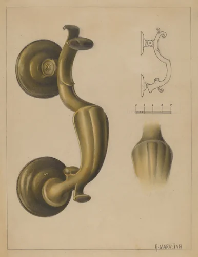 Door Knocker by Arsen Maralian, index of american design, 1936