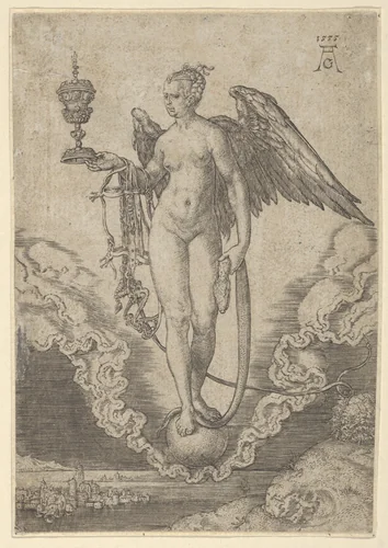 Fortune by Heinrich Aldegrever, print, 1555
