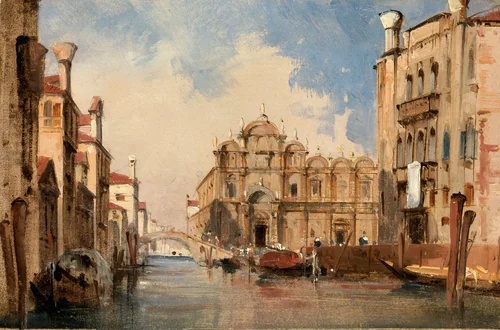 The Scuola di San Marco, Venice by Jules-Romain Joyant, painting, 1830
