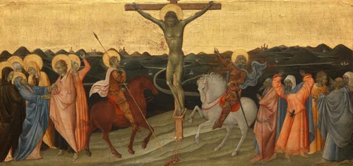 The Crucifixion by Giovanni di Paolo, painting, 1447