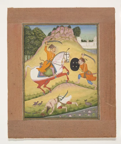 Nata Ragina: Folio from a ragamala series (Garland of Musical Modes) by Mohamed, painting, 1714