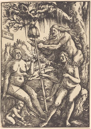 The Three Fates: Lachesis, Atropos and Clotho by Hans Baldung Grien, print, 1513