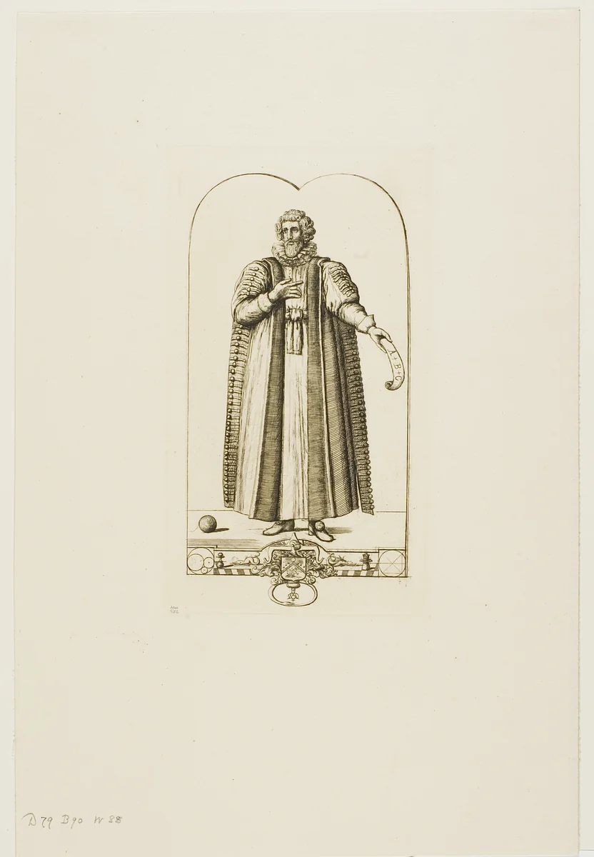 Portrait of François Viète by Charles Meryon, print, 1861